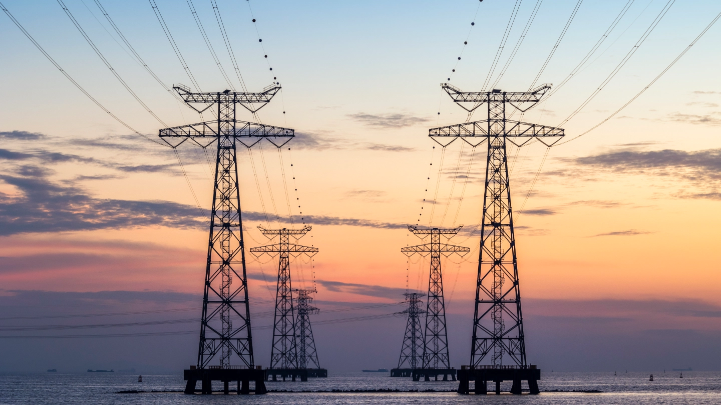 off-shore grid powerlines image
